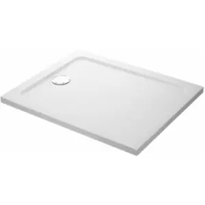 Image of Mira Rectangular Anti Slip Shower Tray Low Safe Bathroom 0 Upstands 1400x700mm - White