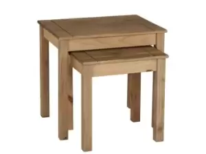 Image of Seconique Panama Waxed Pine Nest of Tables