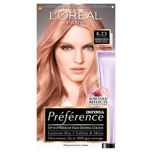 Image of Preference 8.23 Rose Gold Light Blonde Permanent Hair Dye
