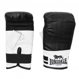 Image of Lonsdale Contender Bag Mitts - Black/White