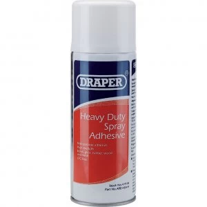 Image of Draper Heavy Duty Adhesive Spray 400ml
