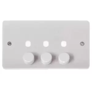 Image of Mode 2 Gang Unfurnished 3 Apertures Dimmer Switch Plate - CMA147PL - 217597