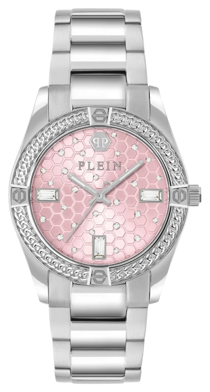 Image of Philipp Plein PW1FA0125 PLEIN ICON CHAIN (36mm) Pink Dial / Watch