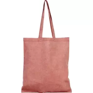 Image of Bullet Pheebs Recycled Cotton Tote Bag (One Size) (Red)
