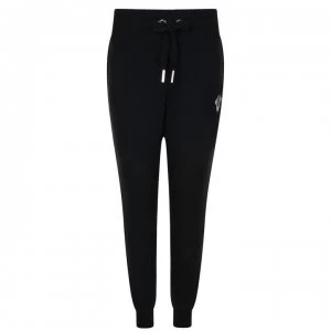 Image of TRUE RELIGION Metallic Logo Jogging Bottoms - Black/Silver