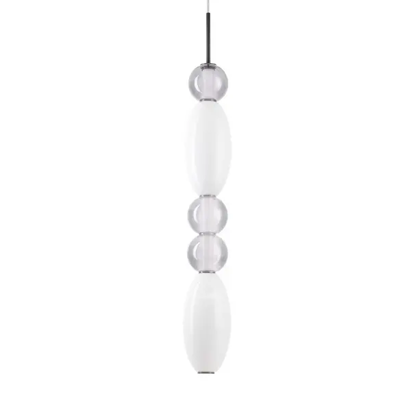 Image of Lumiere Integrated LED Slim Pendant Ceiling Light Black 4550Lm 3000K