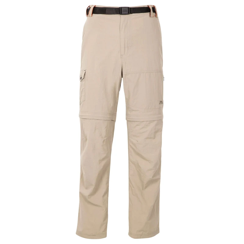 Image of Trespass Trespass Men Rynne B Mosquito Repellent Cargo Trousers in Light Beige Size: Small Light Beige S Male 5063238128057