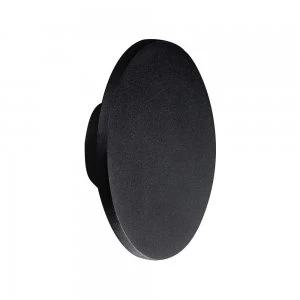Image of LED Wall Light 27cm Round 16W, 3000K, 1350lm, Matt Black
