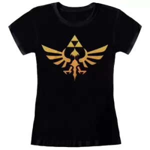 Image of Nintendo Unisex Adult Hyrule Legend Of Zelda T-Shirt (L) (Black)