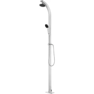 Image of Garden Shower 215cm Aluminium Vidaxl Silver