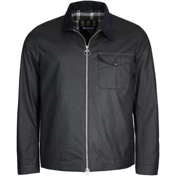 Image of Barbour Brockel Wax Jacket - Black