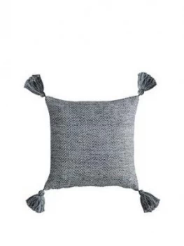 Image of Gallery Herringbone Pet Tassel Cushion