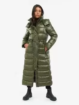 Image of Barbour International Seoul Quilt - Green, Size 10, Women