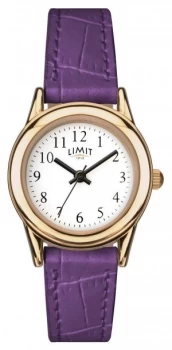 Image of Limit Womens Purple Strap White Dial 6982 Watch