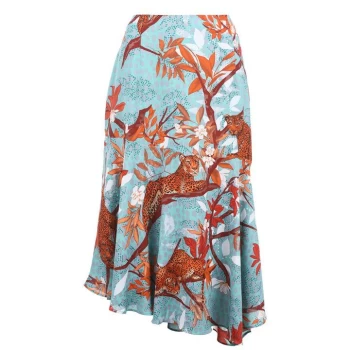Image of Biba Asymmetric Midi Skirt - Printed
