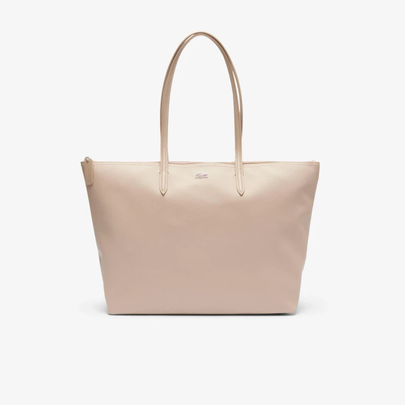 Image of Lacoste Womens Large Tote Bag Simply Taupe female One Size