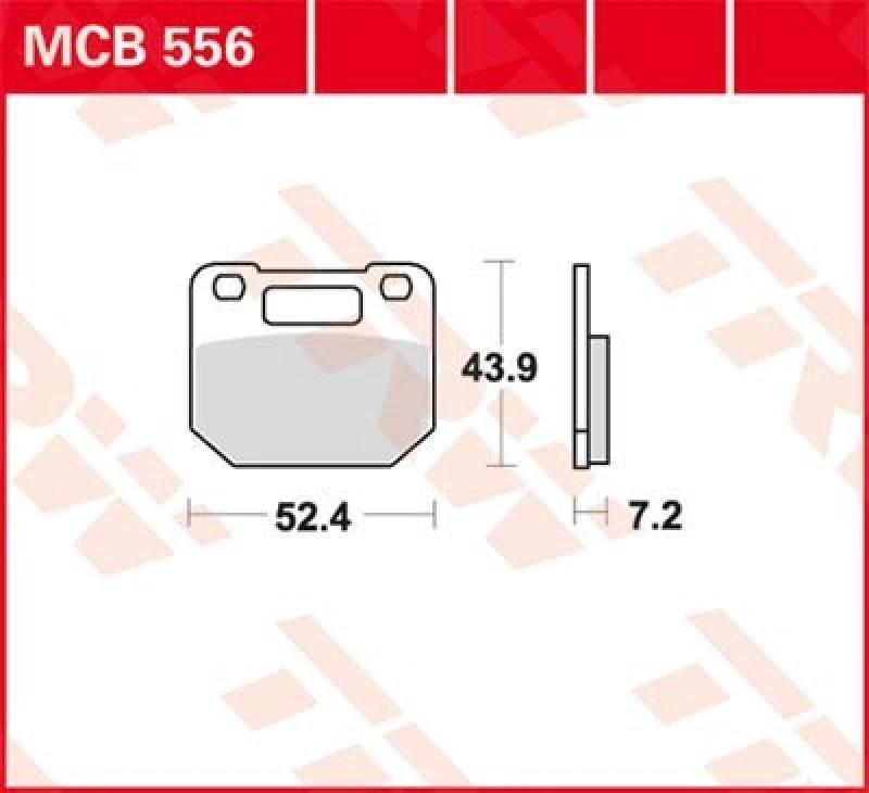 Image of TRW MCB556 Brake pad set Brake Pad Set,disc brake (402)