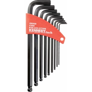 Image of Kennedy - Imperial L-wrench Ball Driver Set (9-Pce)