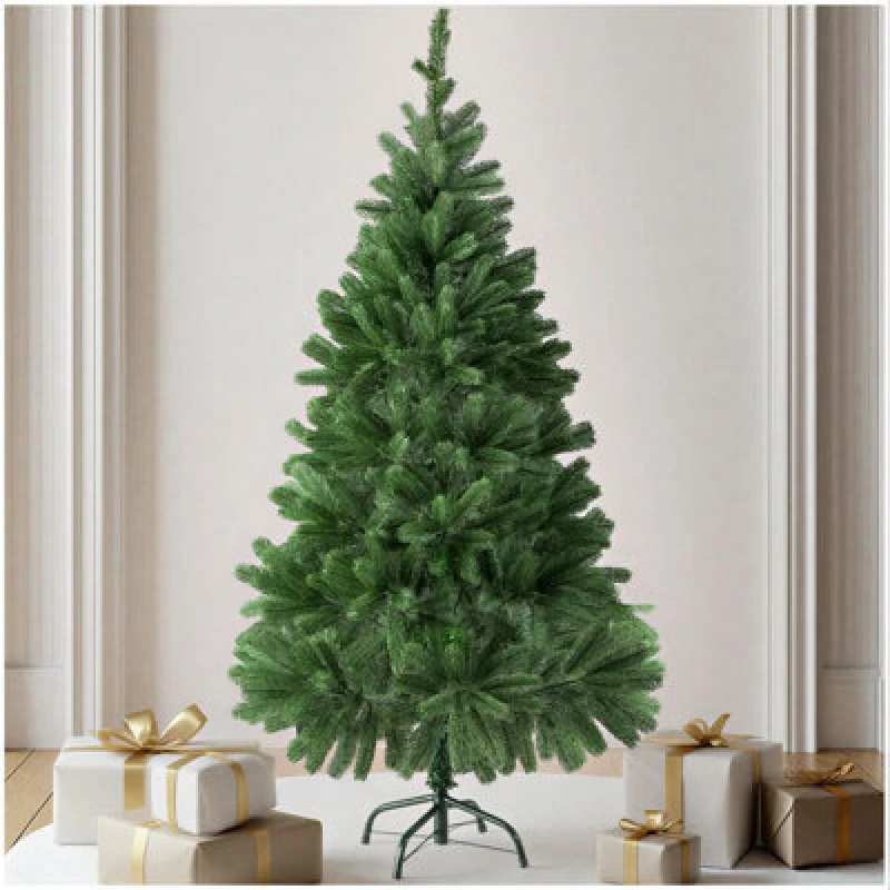 Image of Tectake Christmas Tree - Artificial Christmas Tree With Injection-Moulded Needles And Bendable Branches - 140 Cm - Green