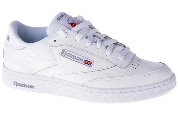 Image of Reebok club c 85 trainers in white & grey White/Grey UK 8 (EU 42)