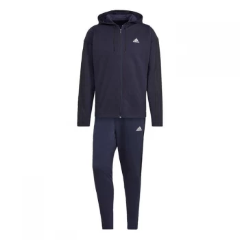 Image of adidas Sportswear Ribbed Insert Tracksuit Mens - Legend Ink