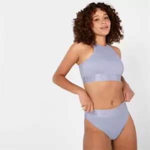 Image of Kangol Taped Bikini Bottoms Womens - Blue