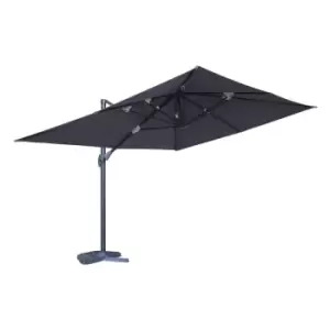 Image of Out & Out Original Out & Out Havana 3m x 4m Rectangular Cantilever Parasol - Graphite