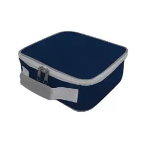 Image of Shugon Sandwich Lunchbox (4 Litres) (Pack of 2) (One Size) (Navy/Light Grey)