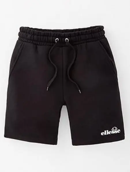 Image of Ellesse Junior Boys Mietta Short - Black Size 8-9 Years Black VTAQK Unisex 8-9 YEARS