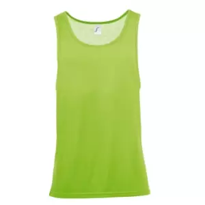 Image of SOLS Unisex Jamaica Sleeveless Tank / Vest Top (M) (Neon Green)