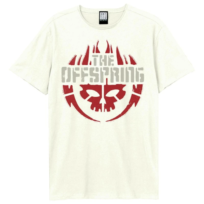 Image of Amplified Amplified Men Skull Logo Offspring T-Shirt in White Size: X-Small White XS Male 5063693952259