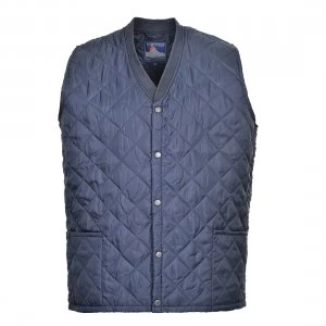 Image of Portwest Mens Kinross Quilted Gilet Navy M