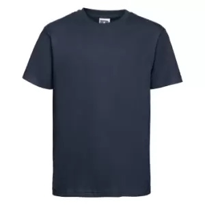 Image of Russell Childrens/Kids Slim Short Sleeve T-Shirt (9-10 Years) (French Navy)