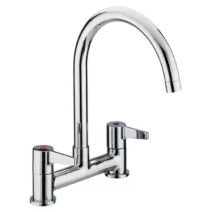 Image of Bristan Design Utility Lever Kitchen Deck Sink Mixer Tap DUL DSM C - 534591