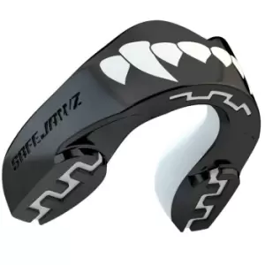 Image of Safejawz Extro Series Mouthguard Black Fangz Adult (12+) - Black