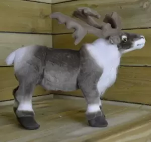 Image of 40cm High Standing Fabric Plush Reindeer Christmas Decoration / Ornament