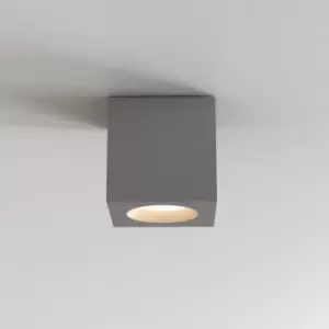 Image of Kos Square Surface Mounted Downlight Textured Grey IP65, GU10