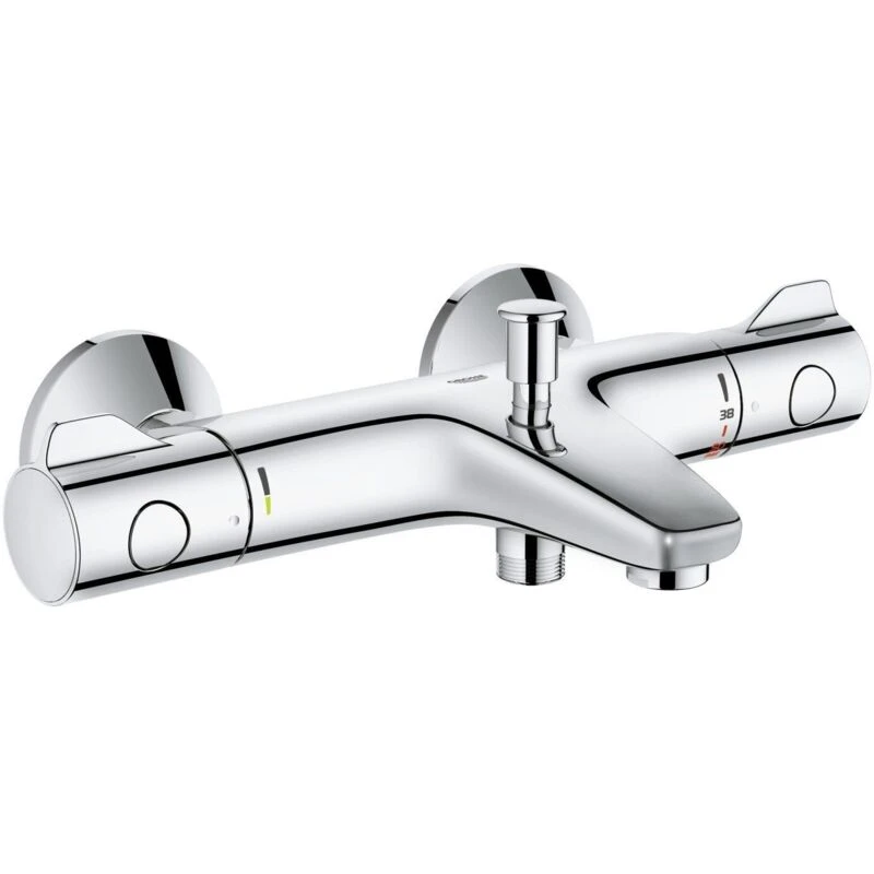 Image of Grohe Grohe 34569000 800 Thermostatic Bath Shower Mixer 1/2 Valve Wall Mounted 34569000