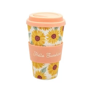 Image of Sass & Belle Sunflowers Bamboo Coffee Cup