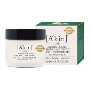 Image of Akin Chamomile and Shea Unscented Moisturiser 50ml