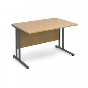 Image of Maestro 25 GL Straight Desk 1200mm x 800mm - Graphite cantilever Frame