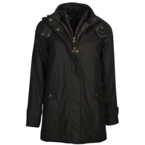 Image of Barbour Womens Cannich Wax Jacket Black/Modern 10