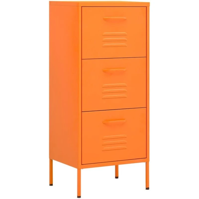 Image of VIDAXL Storage Cabinet Orange 42.5x35x101.5cm Steel Vidaxl 8720286564950