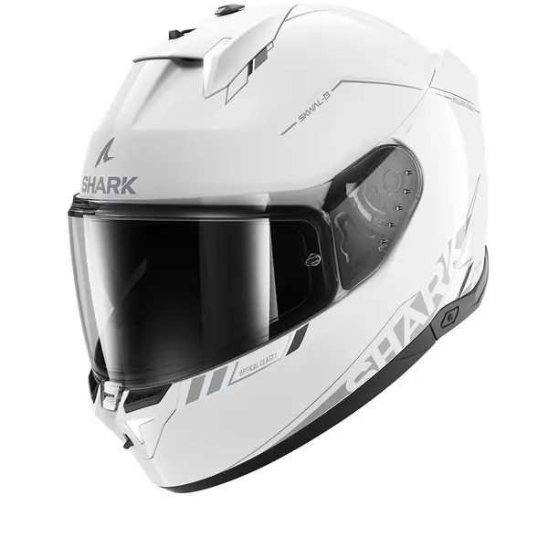 Image of Shark SKWAL i3 Blank SP White Silver Anthracite WSA Full Face Helmet S