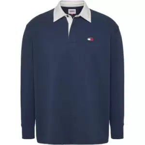 Image of Tommy Jeans Tjm Badge Rugby - Blue