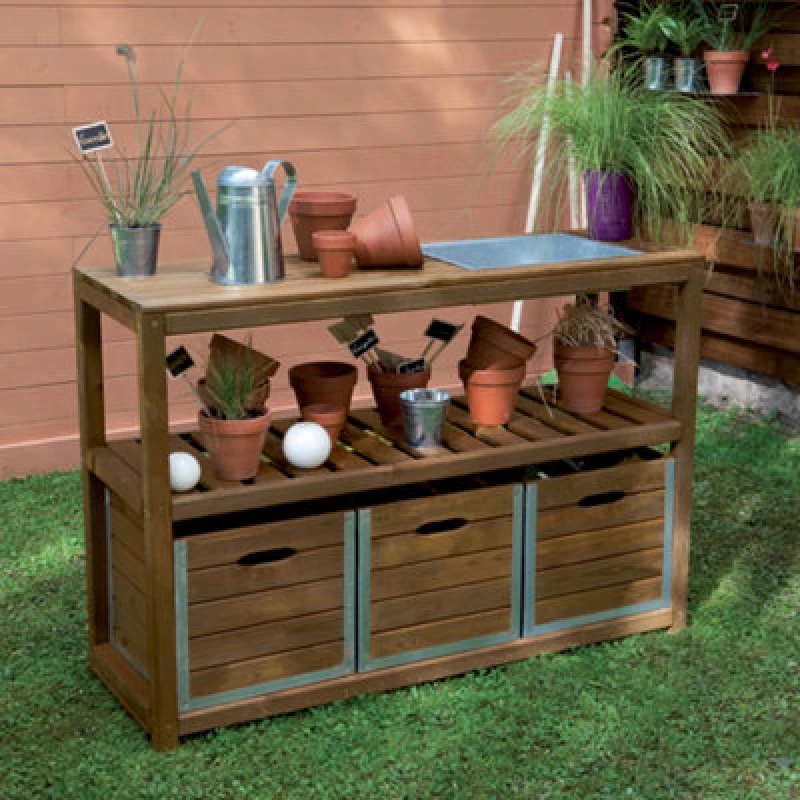 Image of Cerland Choko Outdoor Wooden Garden Bar