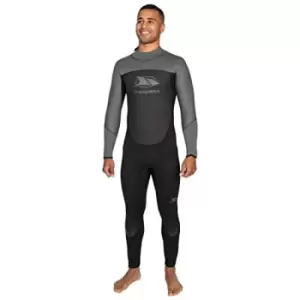 Image of Trespass Mens Diver Long Wetsuit Black/Dark Grey Medium
