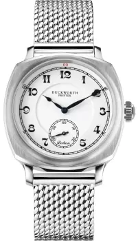 Image of Duckworth Prestex Watch Bolton Small Seconds White Steel Mesh