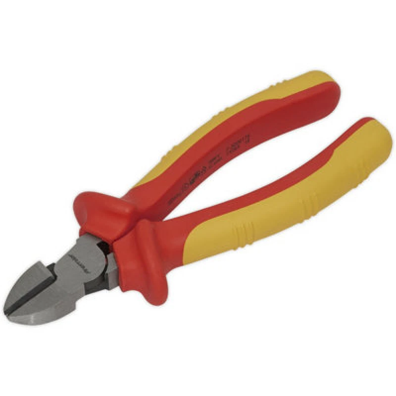 Image of Loops 160mm Side Cutter Pliers - Hardened Cutting Edges - Soft Grip - VDE Approved Multi