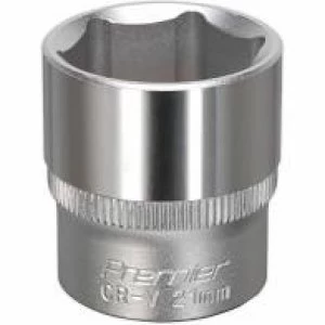 Image of Genuine SEALEY S3821 WallDrive® Socket 21mm 3/8Sq Drive